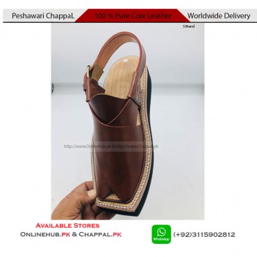 STYLISH PESHAWARI CHAPPAL PURE HANDMADE CAPTAIN KHERI