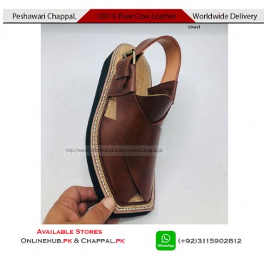 STYLISH PESHAWARI CHAPPAL PURE HANDMADE CAPTAIN KHERI