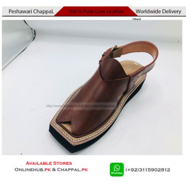 STYLISH PESHAWARI CHAPPAL PURE HANDMADE CAPTAIN KHERI