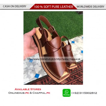 PURE LEATHER PESHAWARI SANDAL KAPTAAN SYLE | FREE DELIVERY