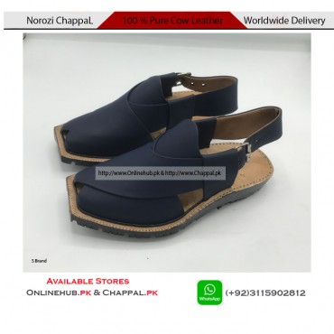 NOROZI CHAPPAL DESIGN AVAILABLE IN PURE BLUE COLOR T SHAPE 