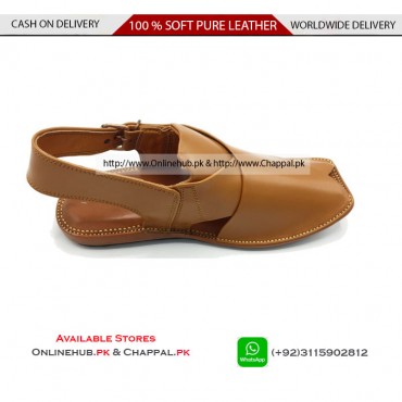 PESHAWARI KHERI CHAPPAL HANDMADE PURE SOFT LEATHER