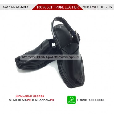 SIMPLE PESHAWARI CHAPPAL KHERI PURE SOFT LEATHER 