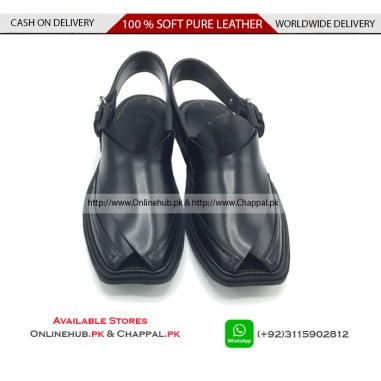SIMPLE PESHAWARI CHAPPAL KHERI PURE SOFT LEATHER 