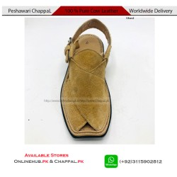 Tan Leather Peshawari Chappal Double Sole - PS198