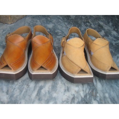 Traditional Leather Peshawari Sandals Mens Footwear